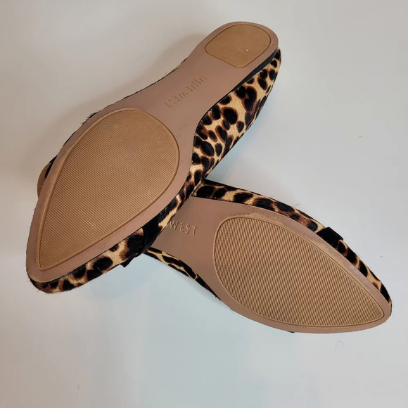 Nine West Saxiphone Pony Ballet Flats Leather Shoe Size Womens 6 - Picture 10 of 11